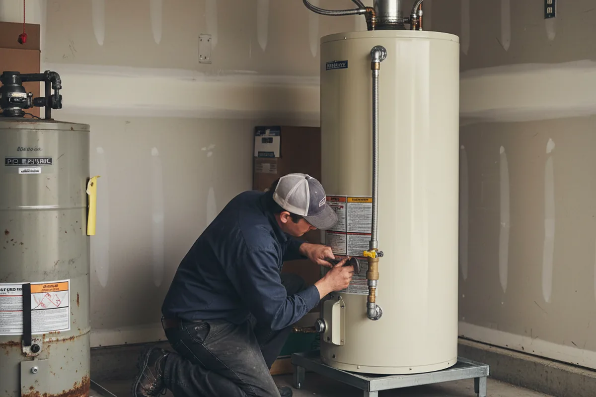 Water heater and shutoff valve replacement in Point Pleasant